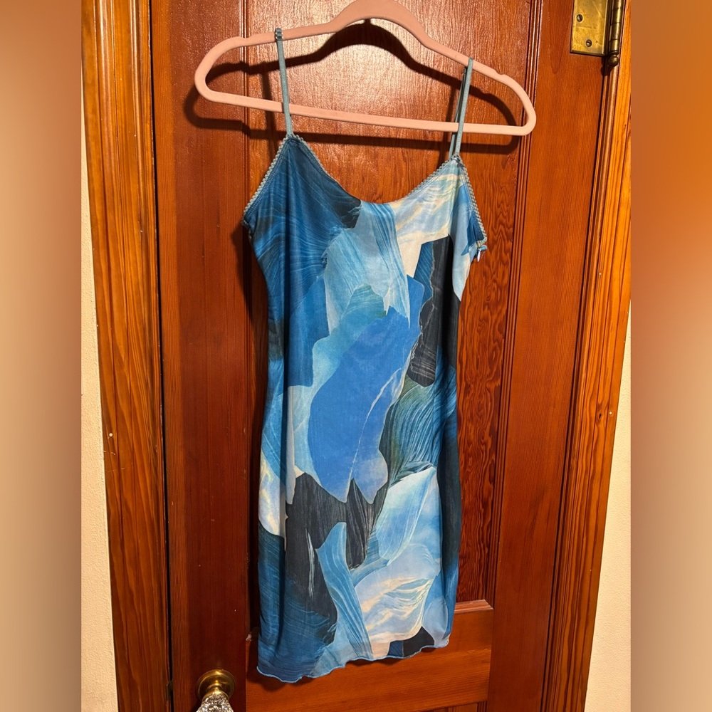 PRINCESS POLLY Blue Bodycon Mini Dress Women’s Size 8
